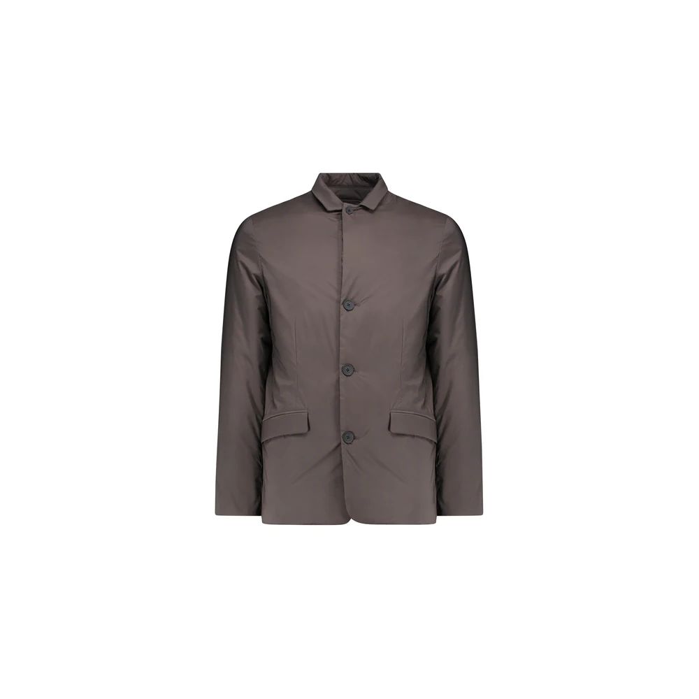 Brown Polyester Men Jacket