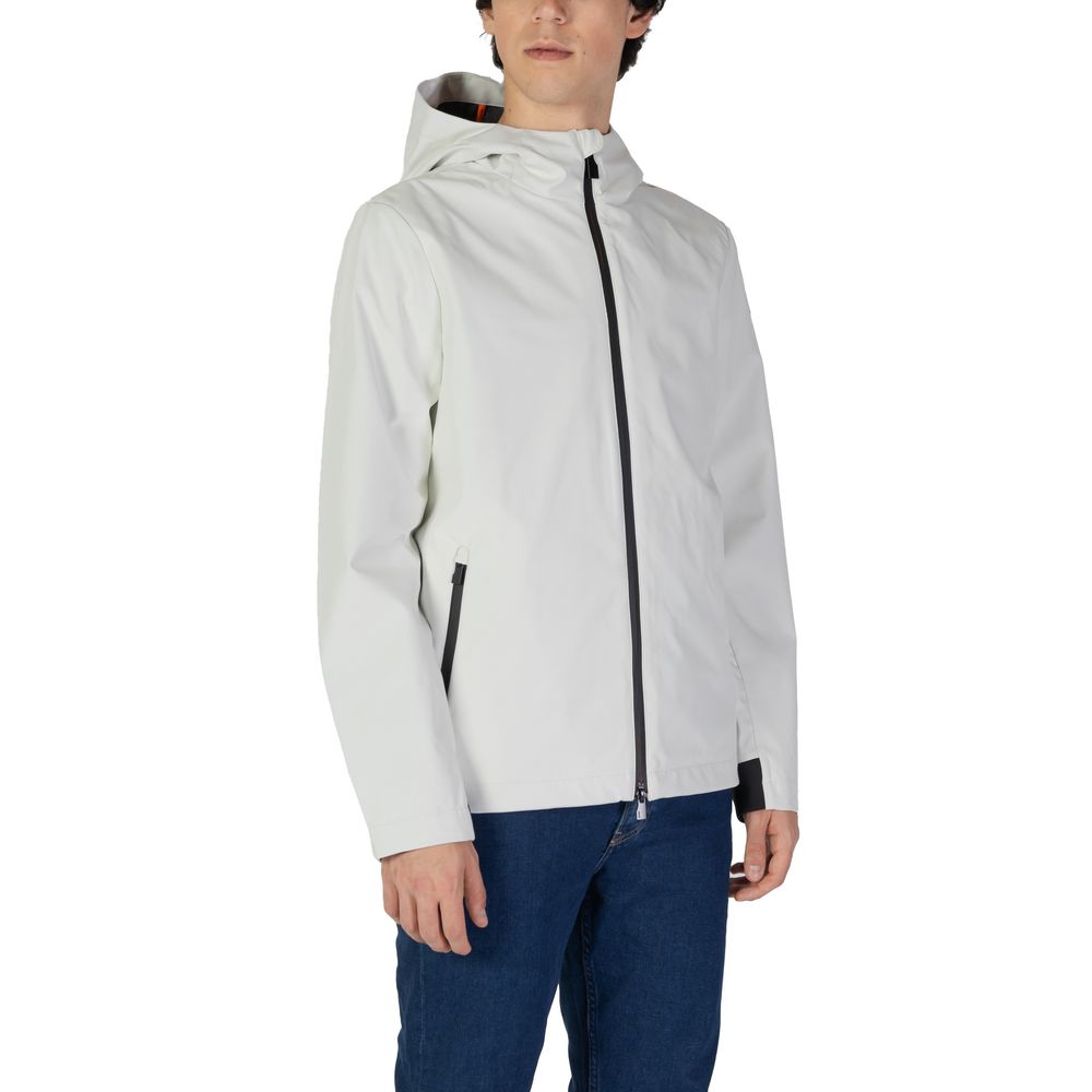 Cream Polyester Shell Jacket