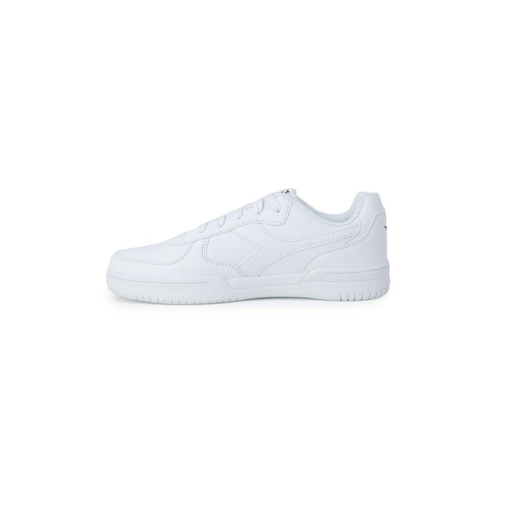White Artificial Leather Sneaker