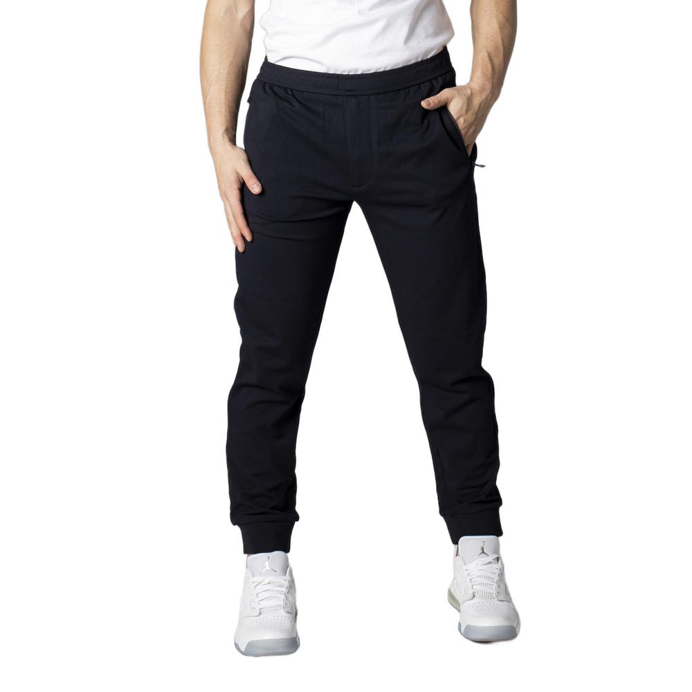 Blue Viscose Skinny Pants