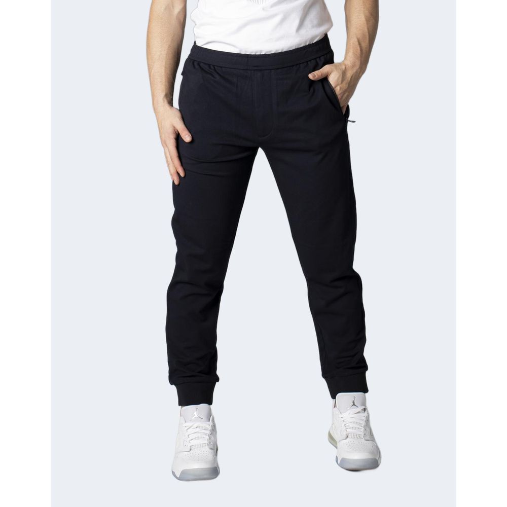 Blue Viscose Skinny Pants