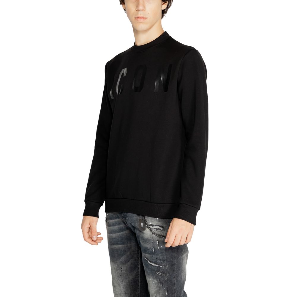 Black Cotton Sweatshirt