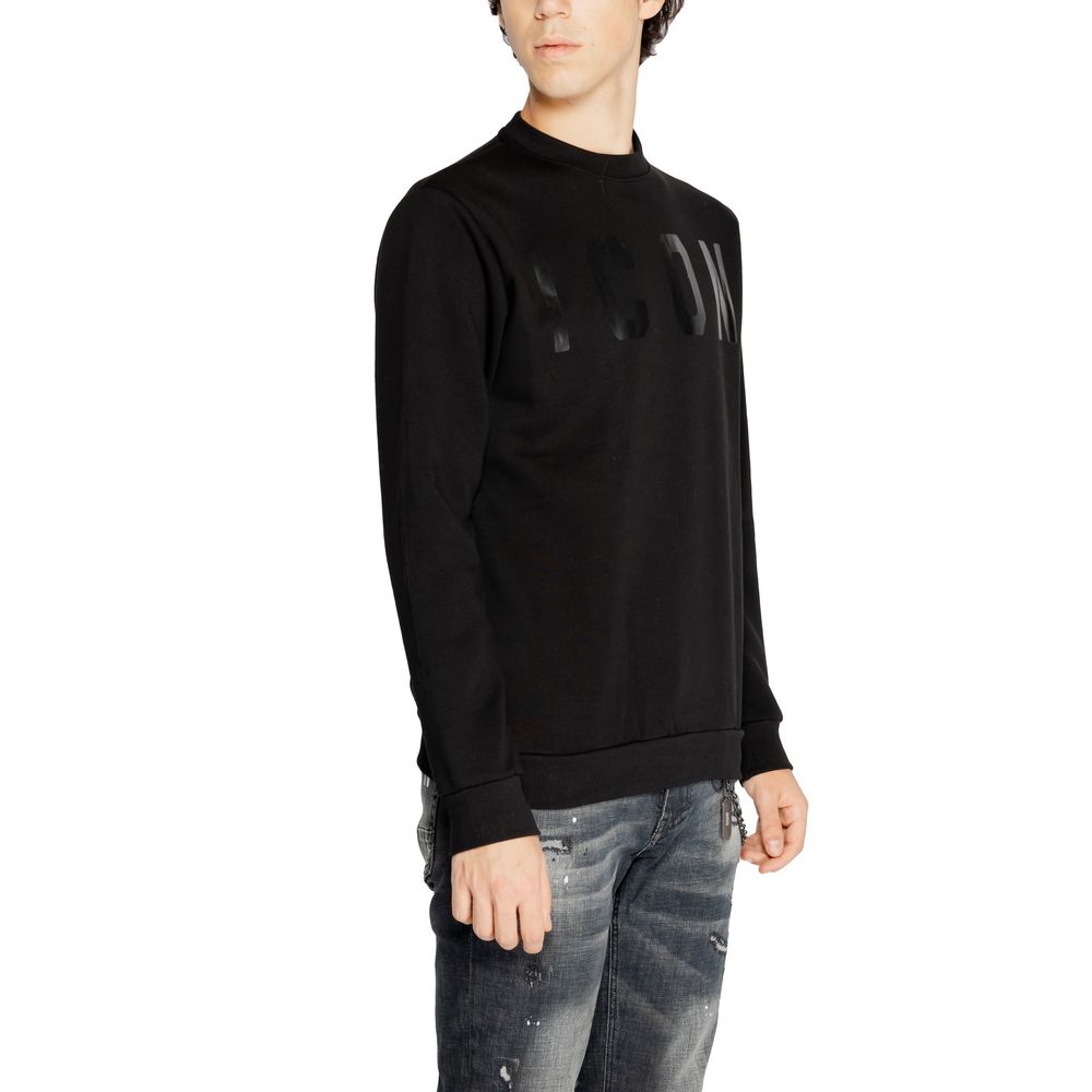 Black Cotton Sweatshirt