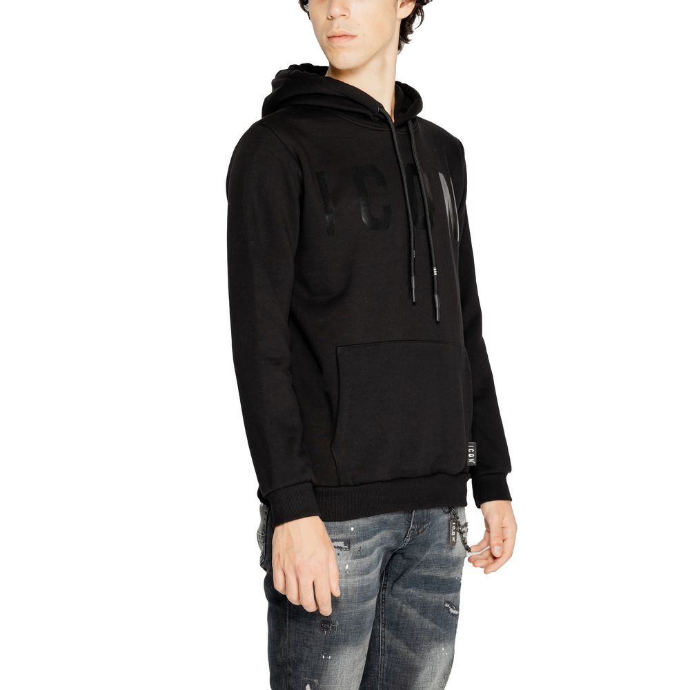 Black Cotton Hoodie