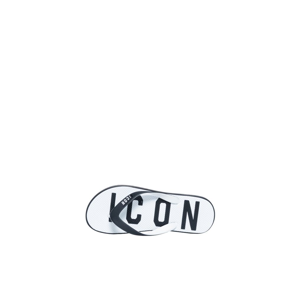 White Rubber Flip-Flop Sandal