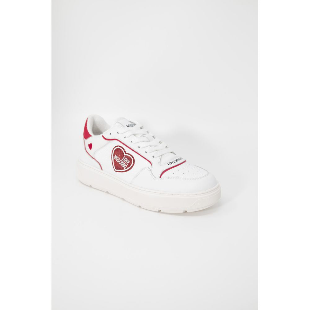 Red Polyethylene Low Top Sneakers