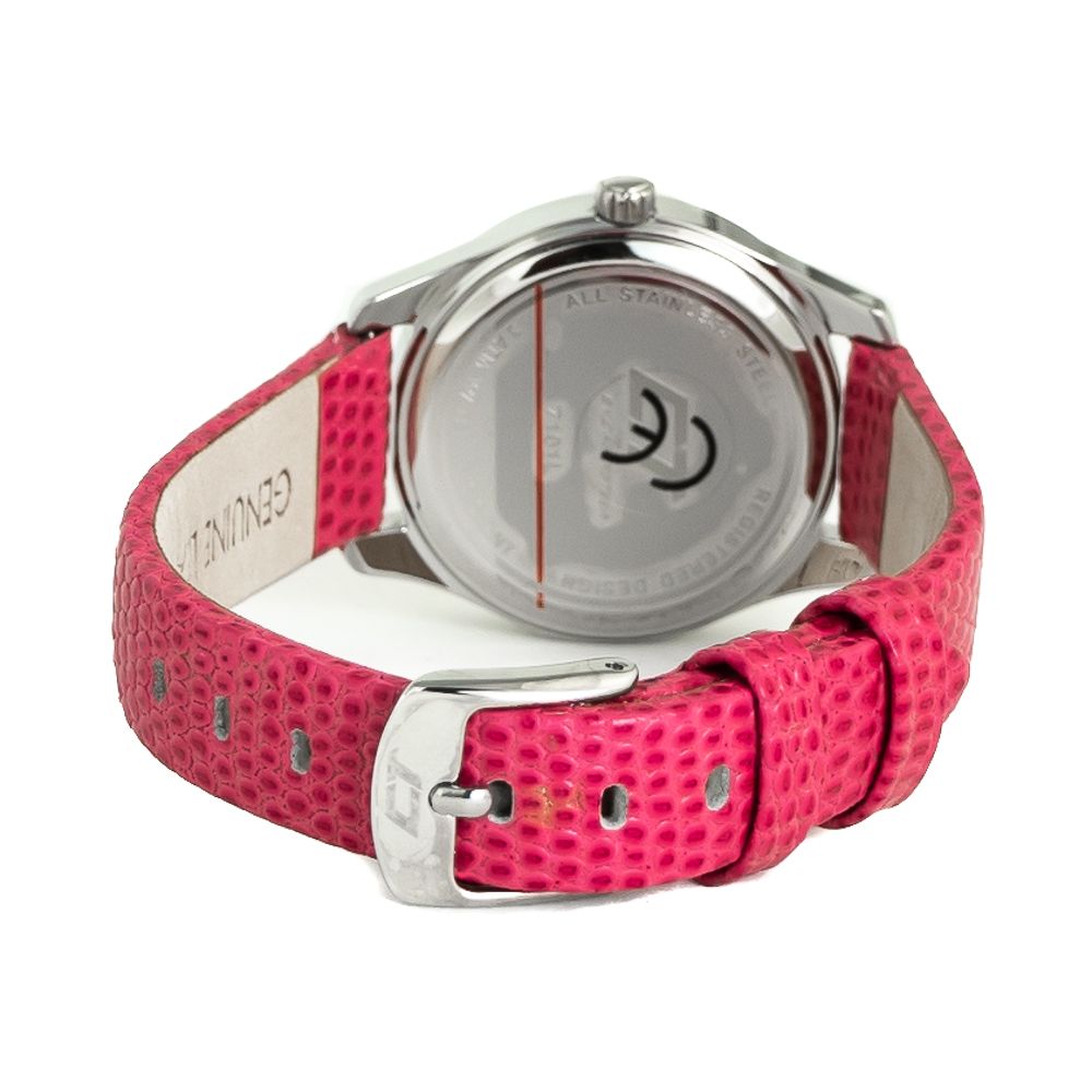 Multicolor Leather Dress Watch