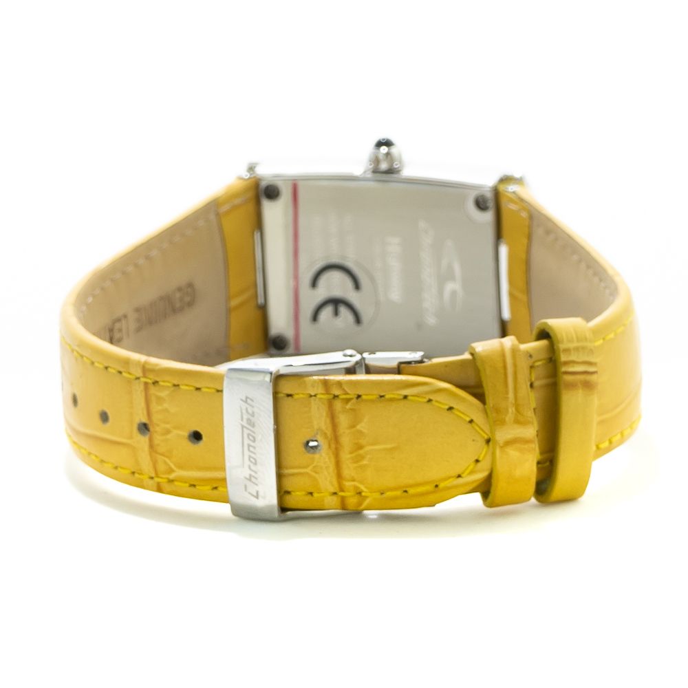 Bicolor Leather Dress Watch