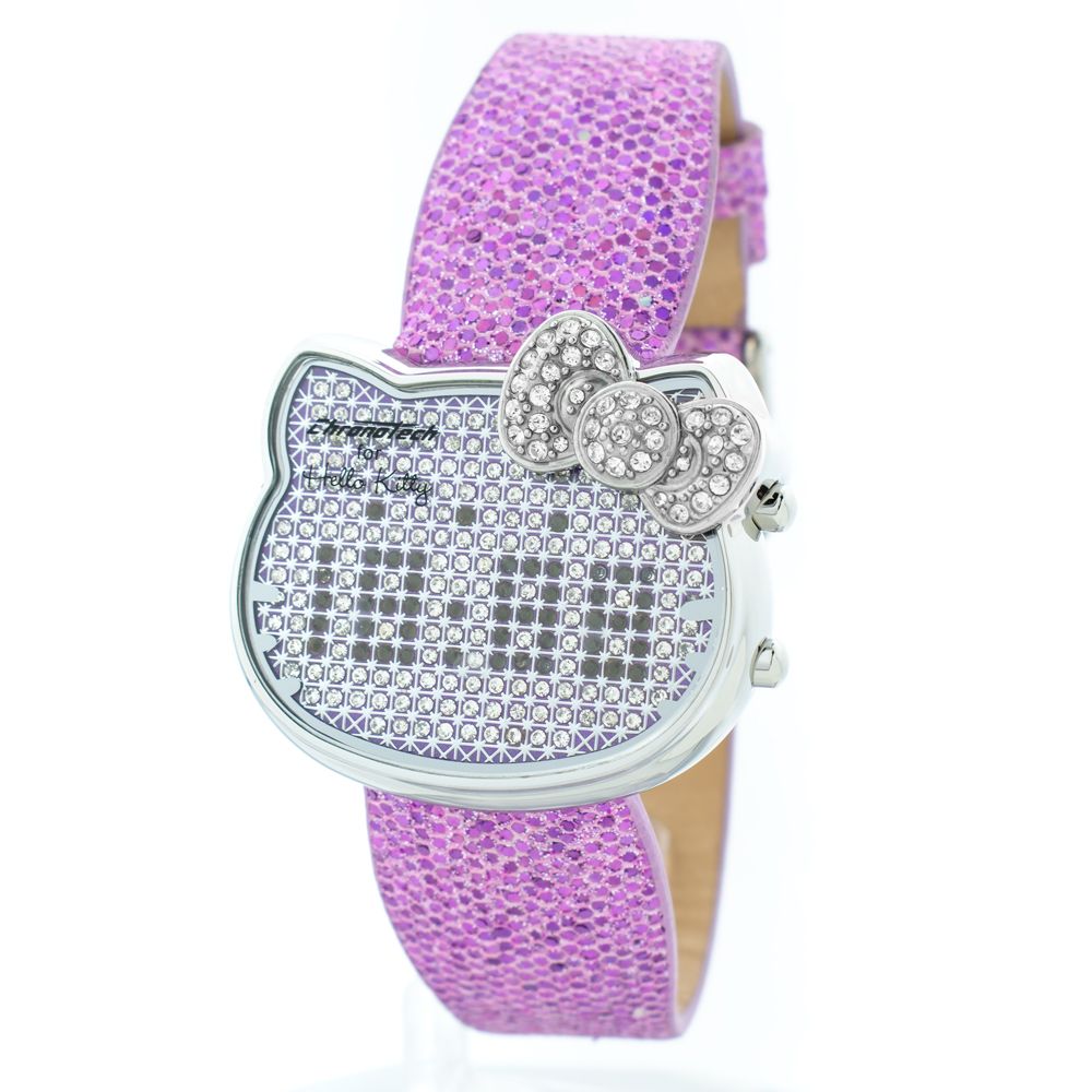 Multicolor Leather Digital Watch