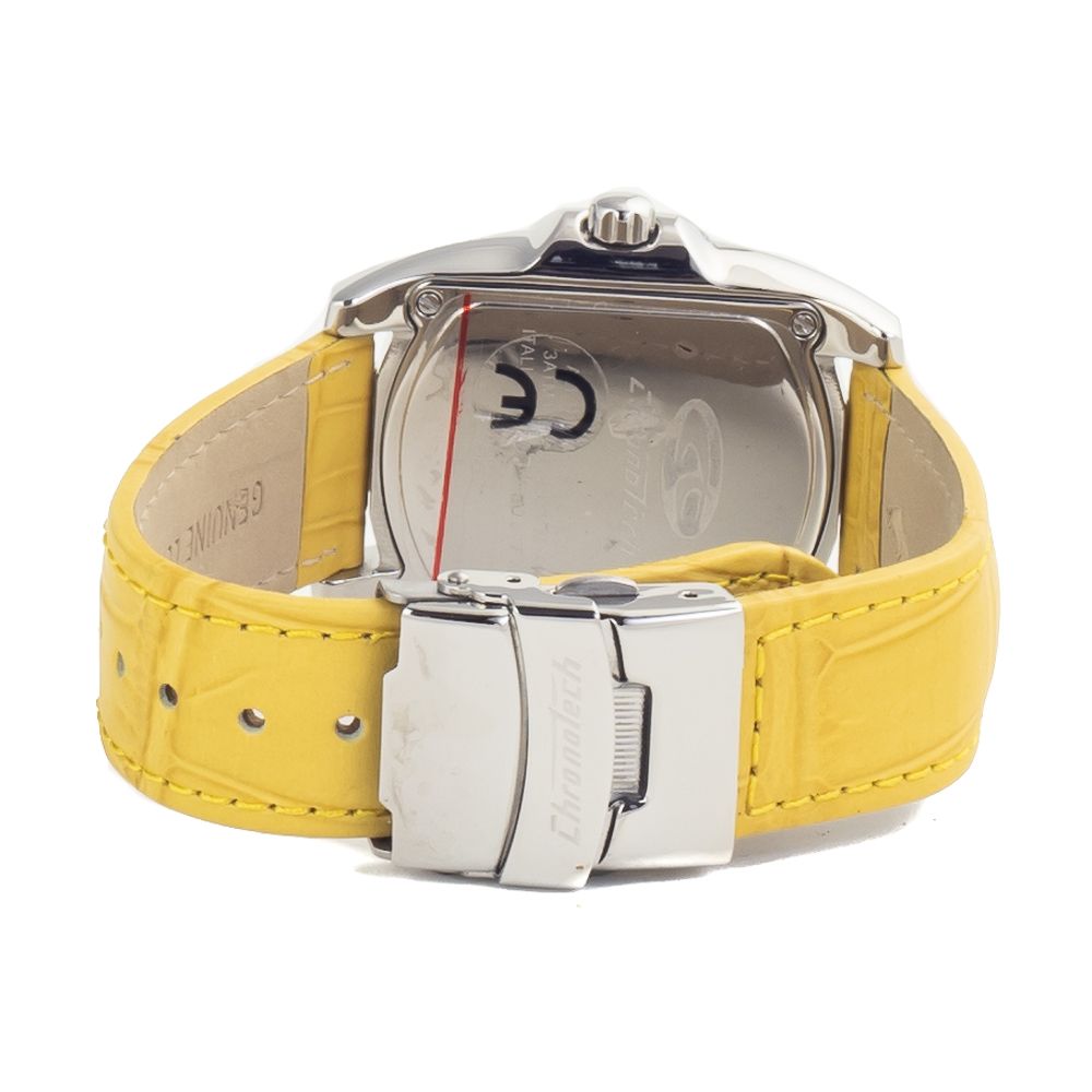 Bicolor Leather Dress Watch