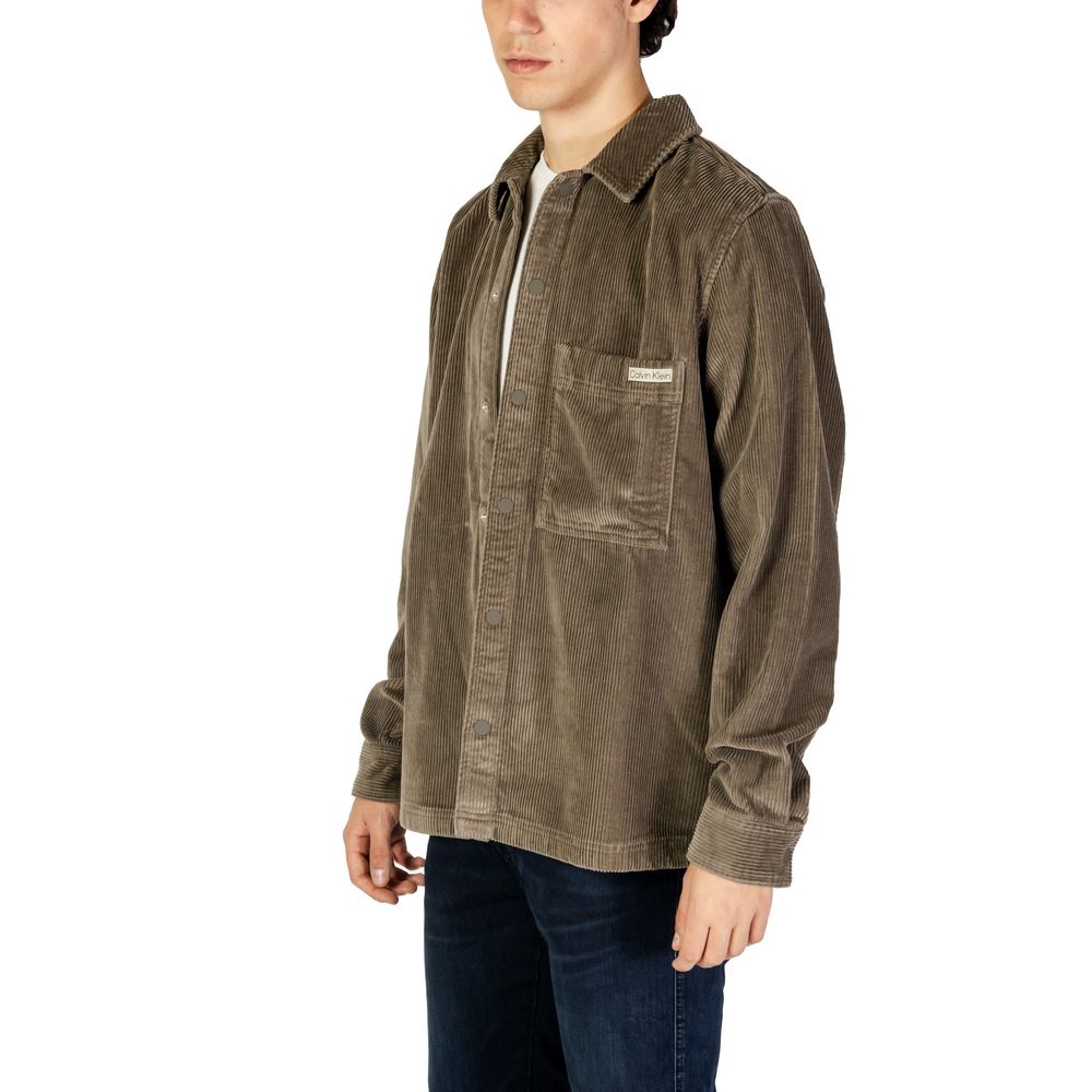 Beige Denim Shirt