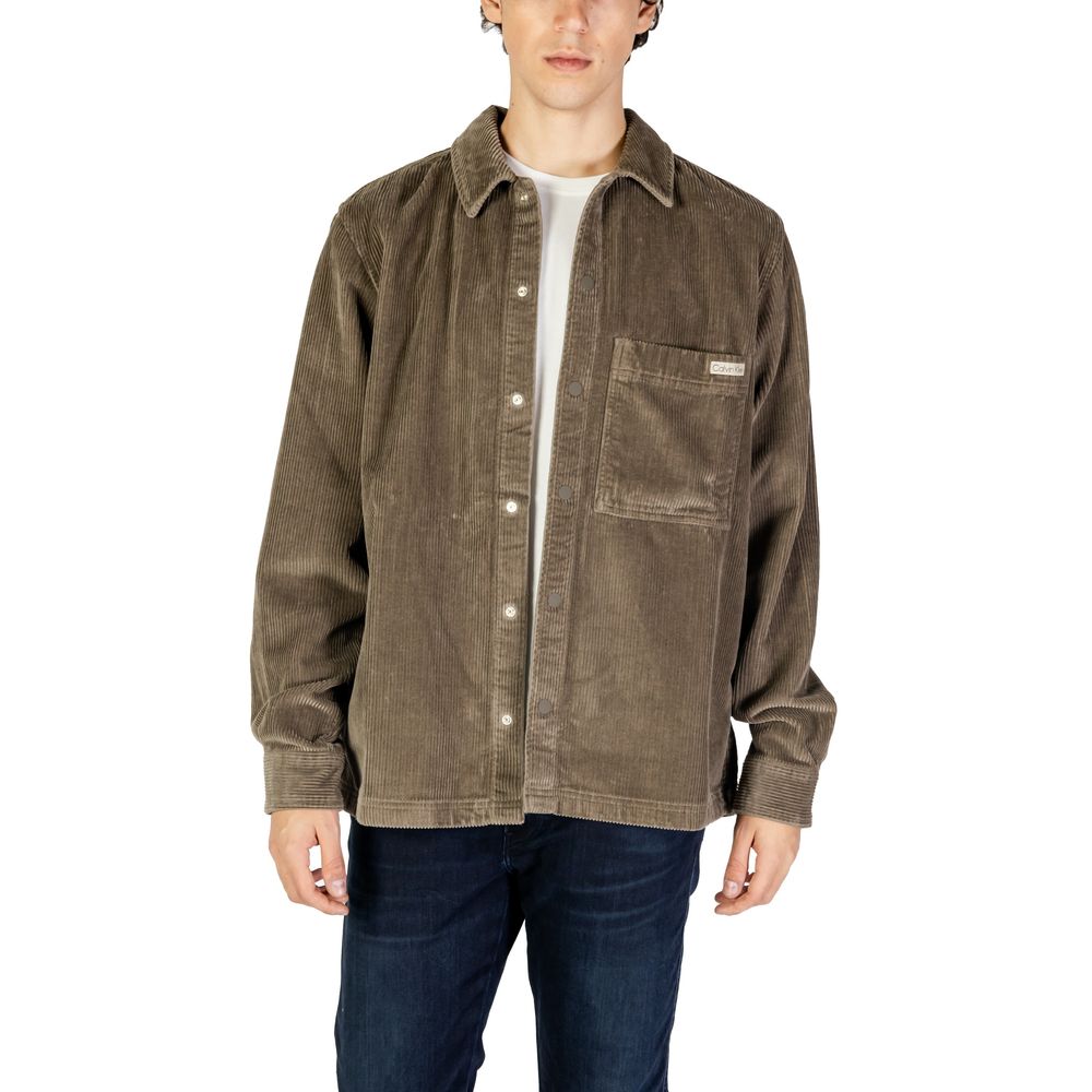 Beige Denim Shirt