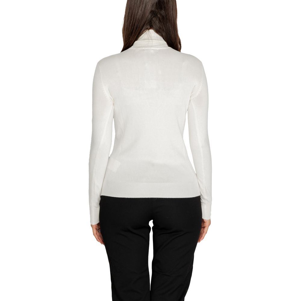 White Viscose Turtleneck