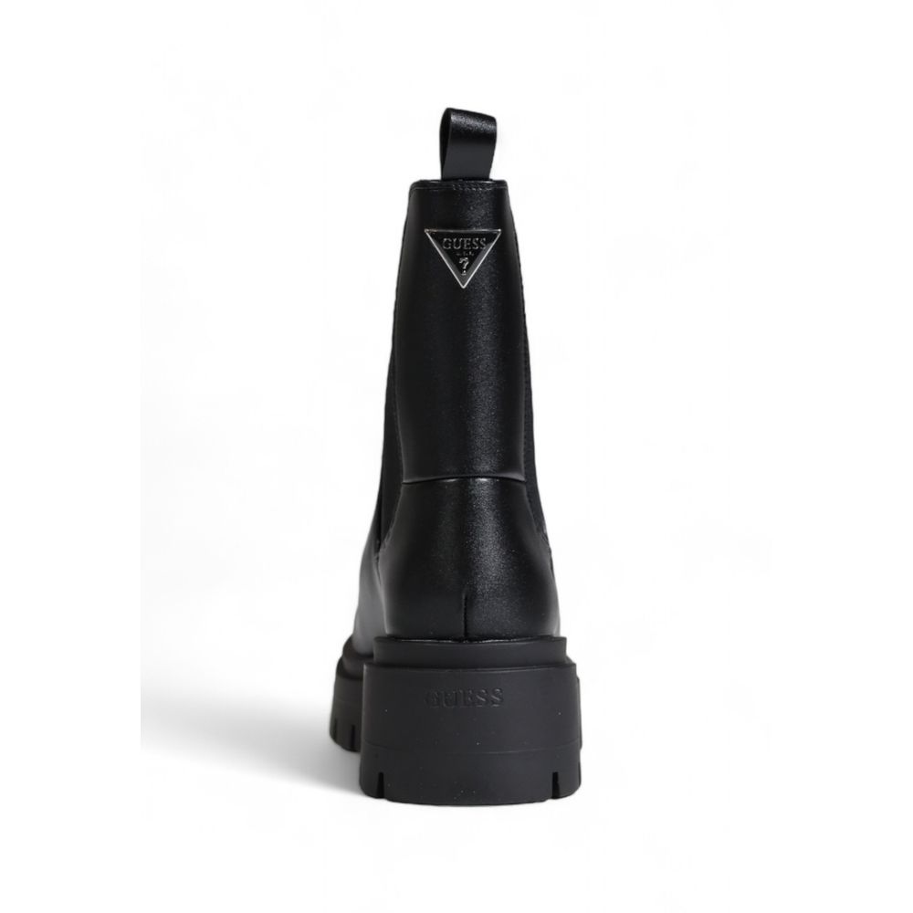 Black Polyethylene Ankle Boots