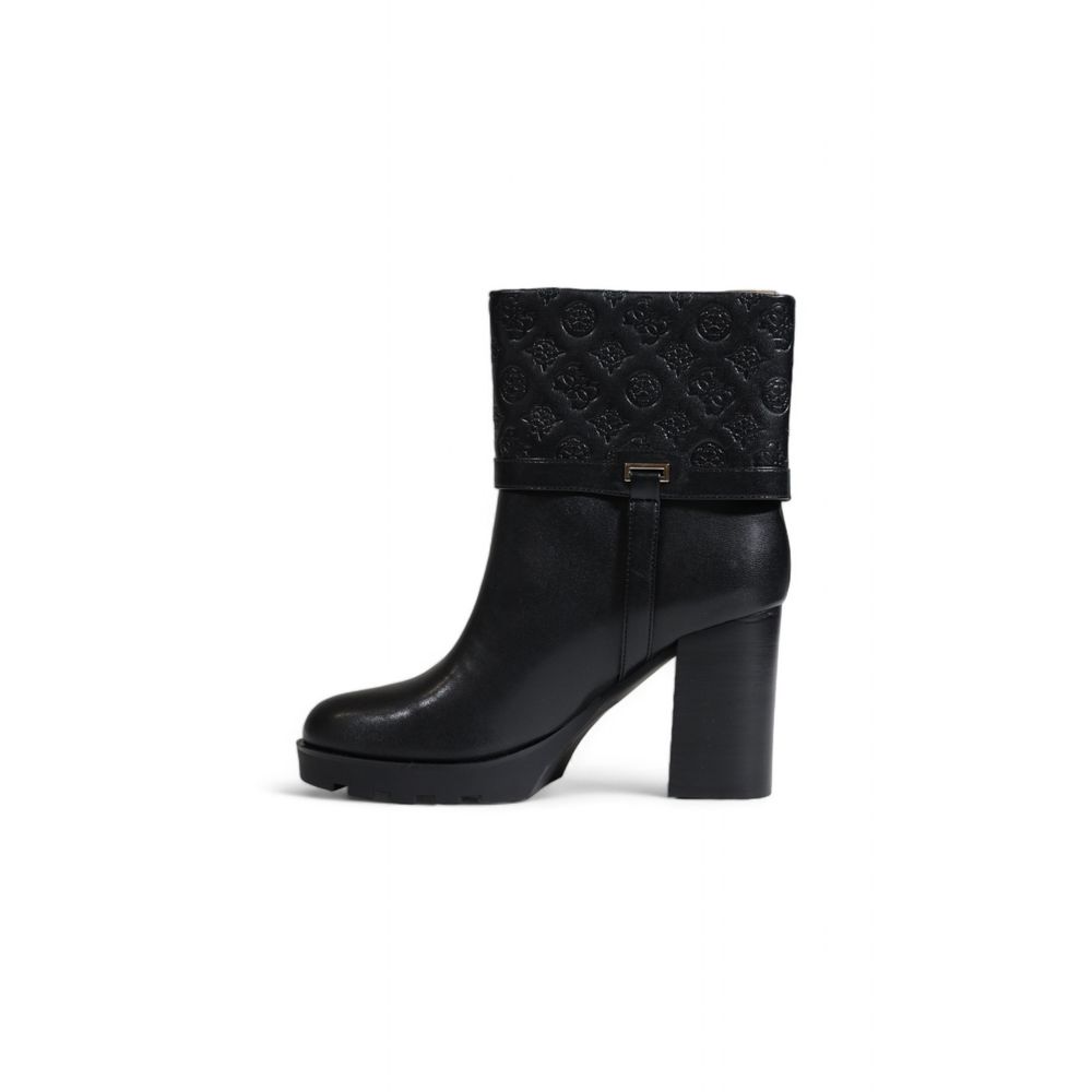 Black Polyethylene Ankle Boots