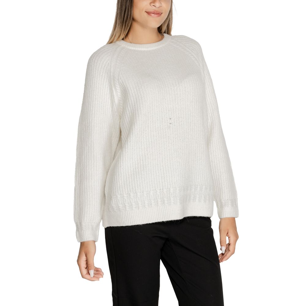 White Polyester Sweatshirt