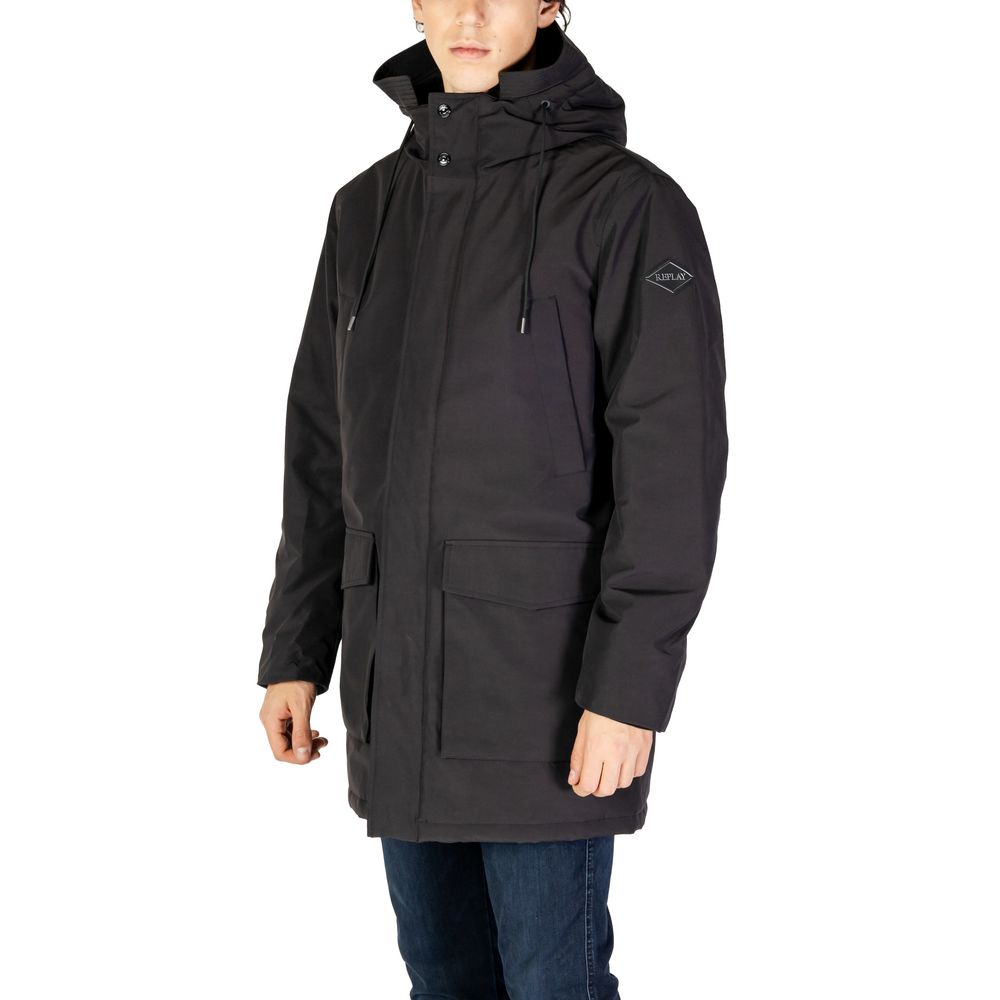Black Polyamide Parka