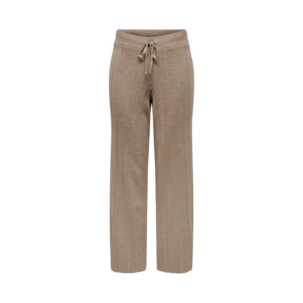 Beige Marabou Pant
