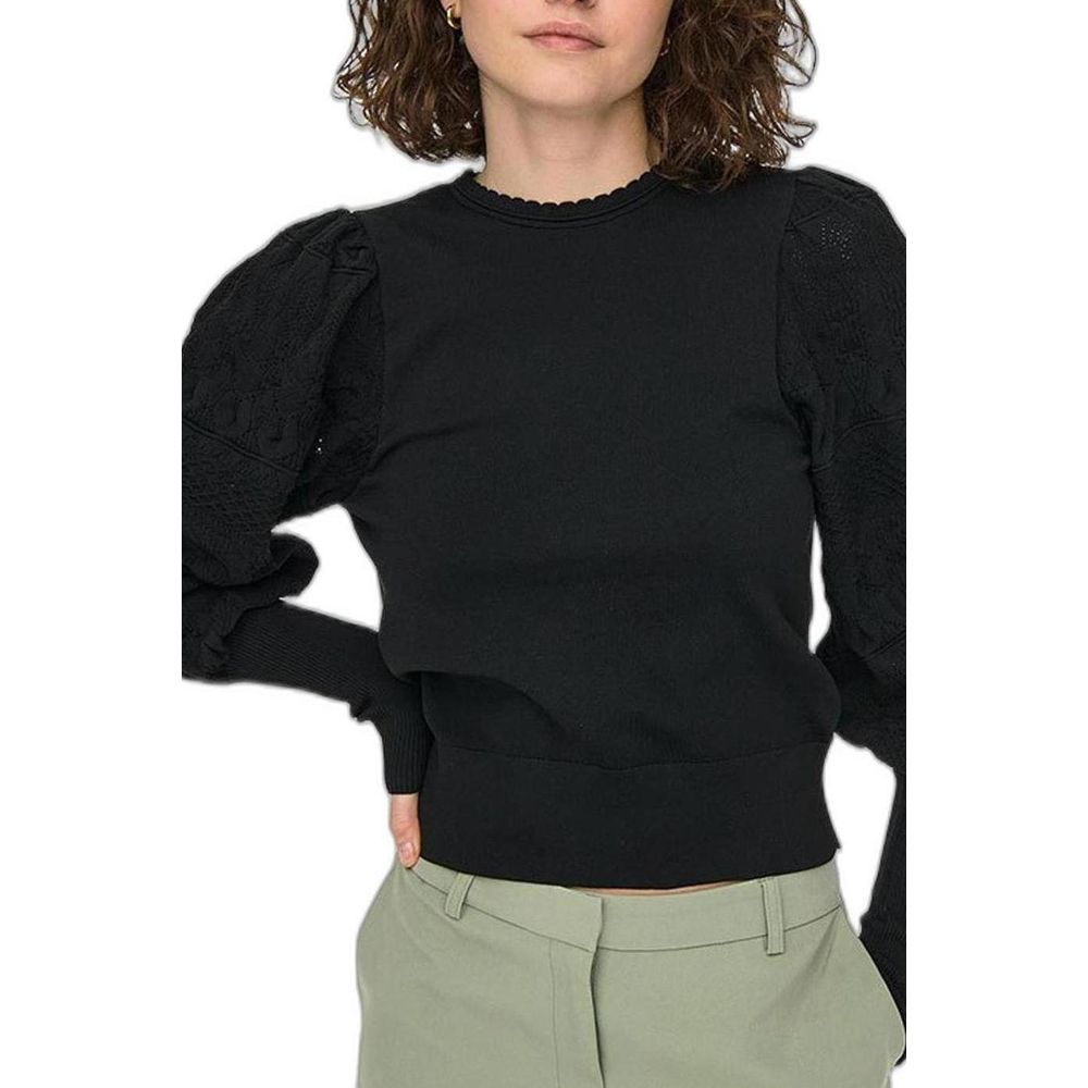 Black Polyester Sweatshirt