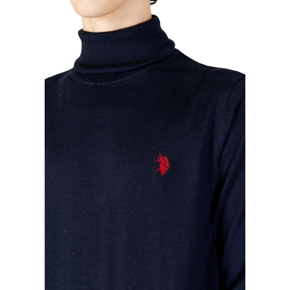 Blue Cotton Turtleneck