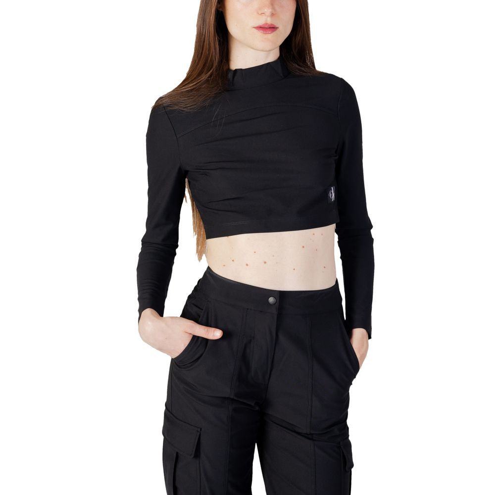 Black Recycled Polyester Top
