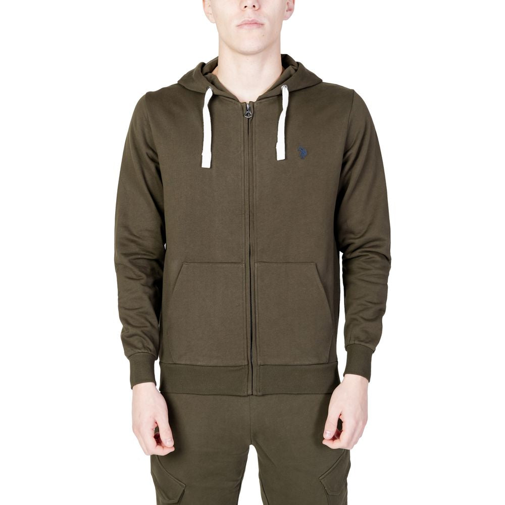 Green Cotton Hoodie