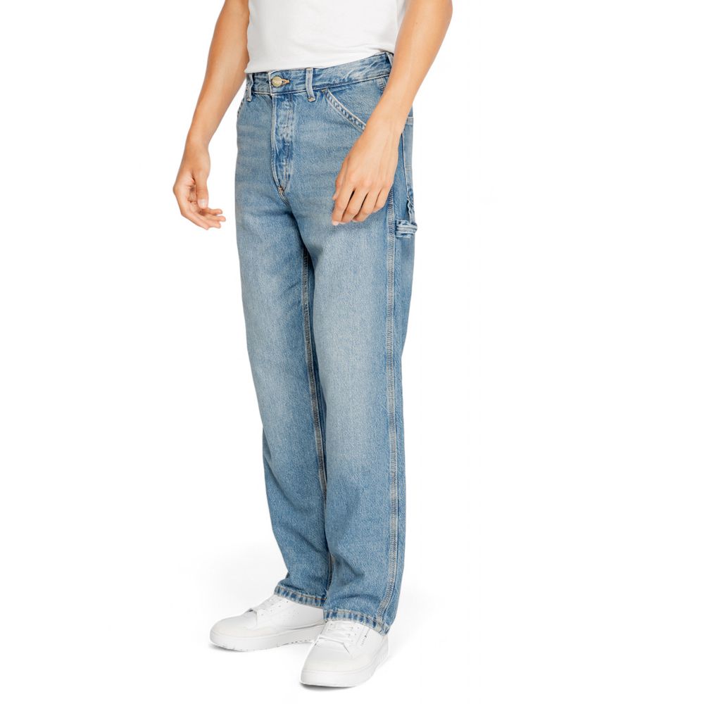 Blue Cotton Relaxed Fit Jeans