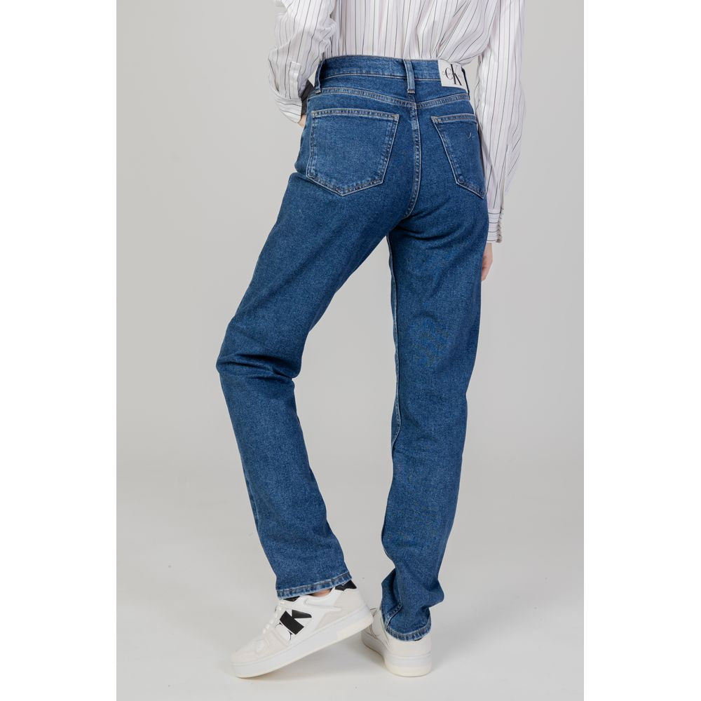 Blue Cotton Slim Fit Jean