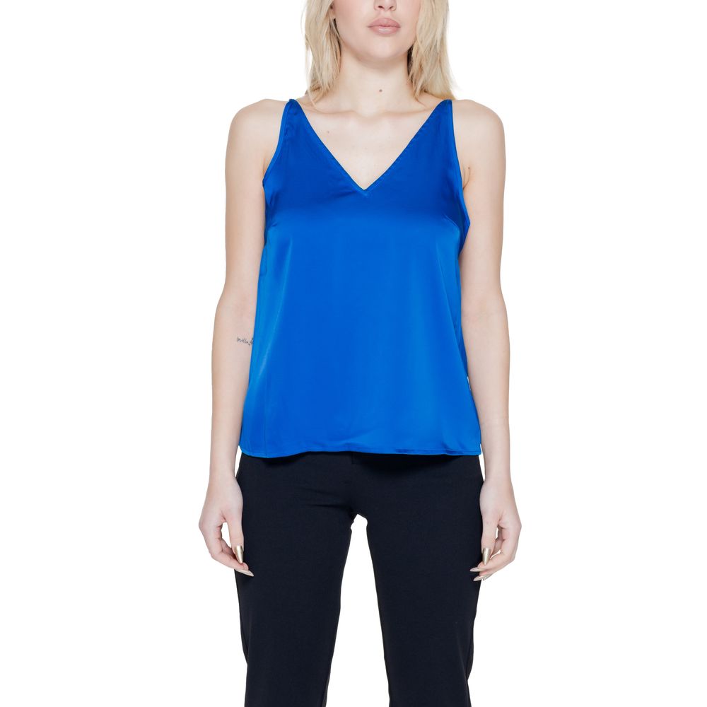 Blue Polyester Top