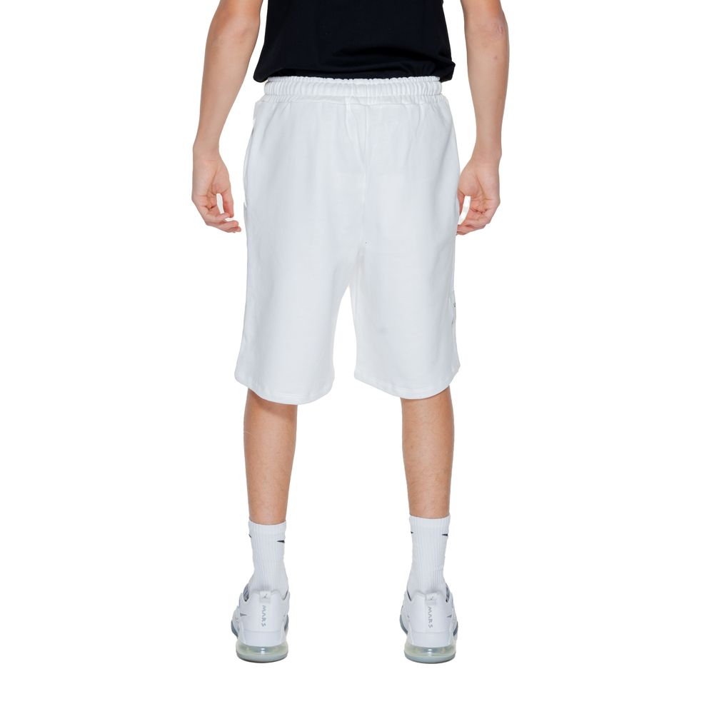 White Cotton Bermuda Shorts