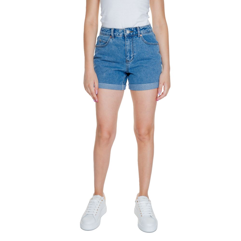Light Blue Cotton Shorts