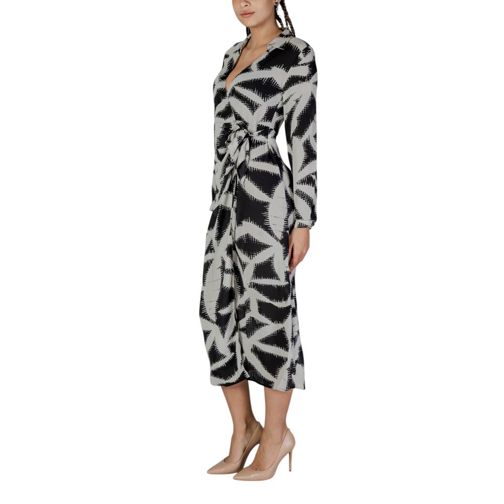 Black Recycled Polyester Long Dress
