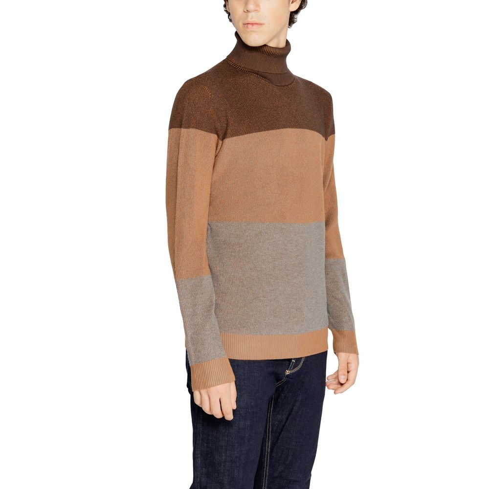 Brown Viscose Turtleneck