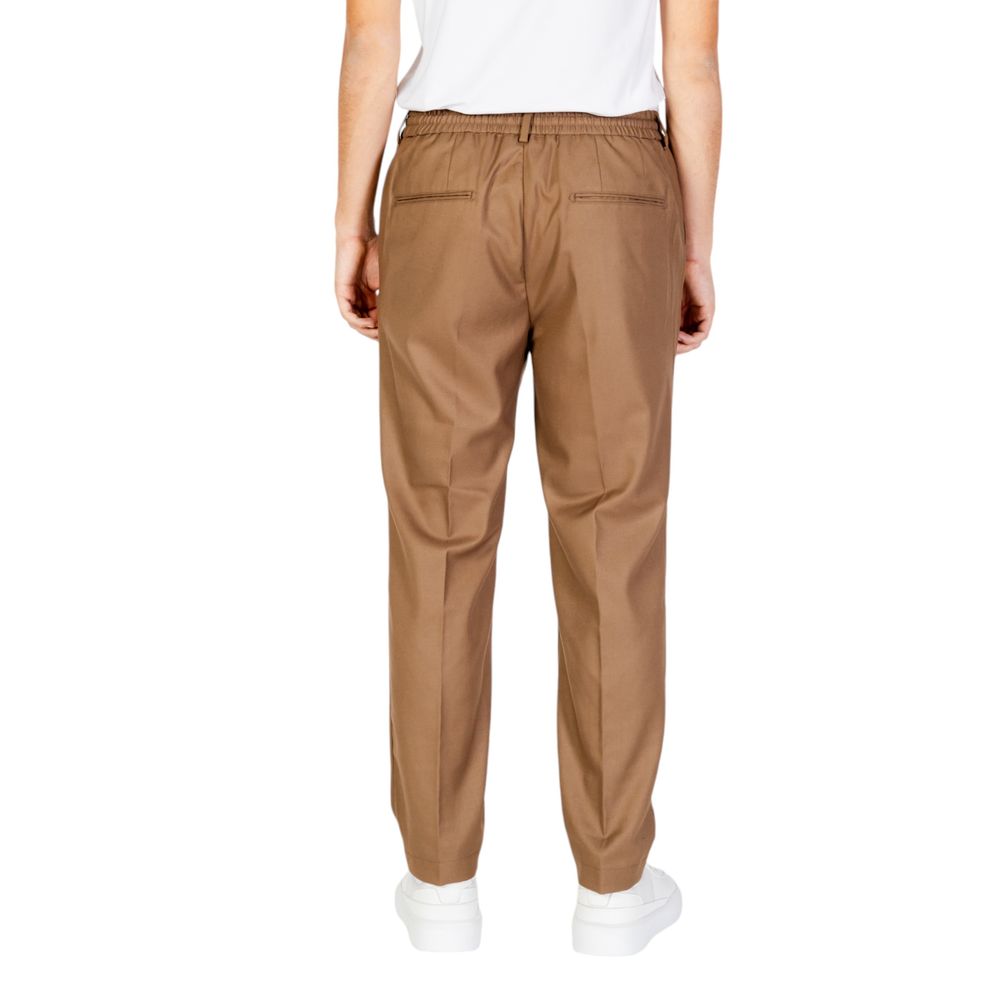 Beige Polyester Pant