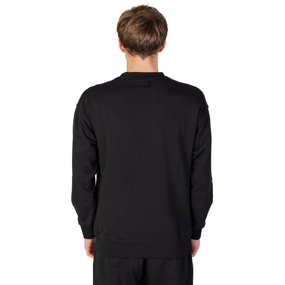 Black Cotton Sweatshirt