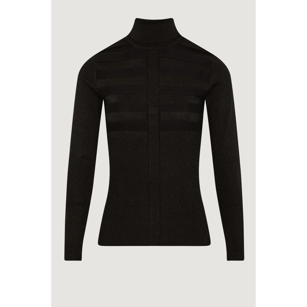 Black Viscose Turtleneck