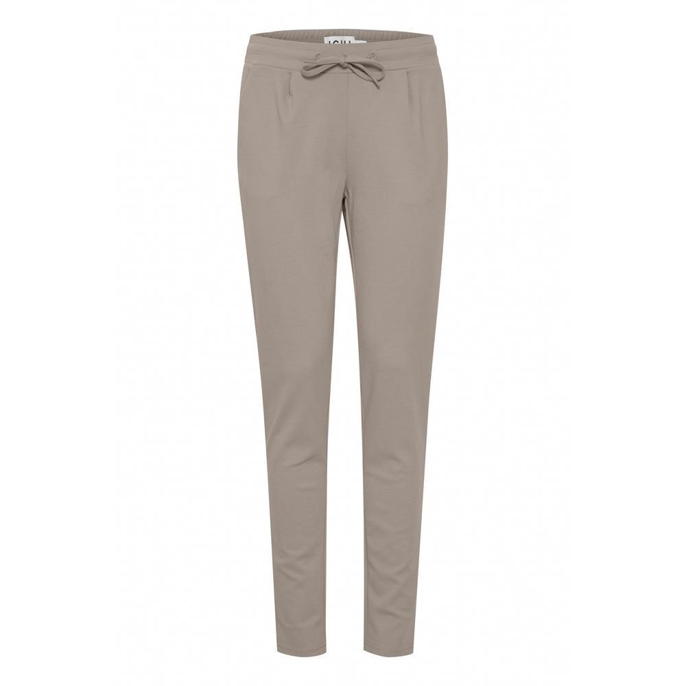 Beige Polyester Pant