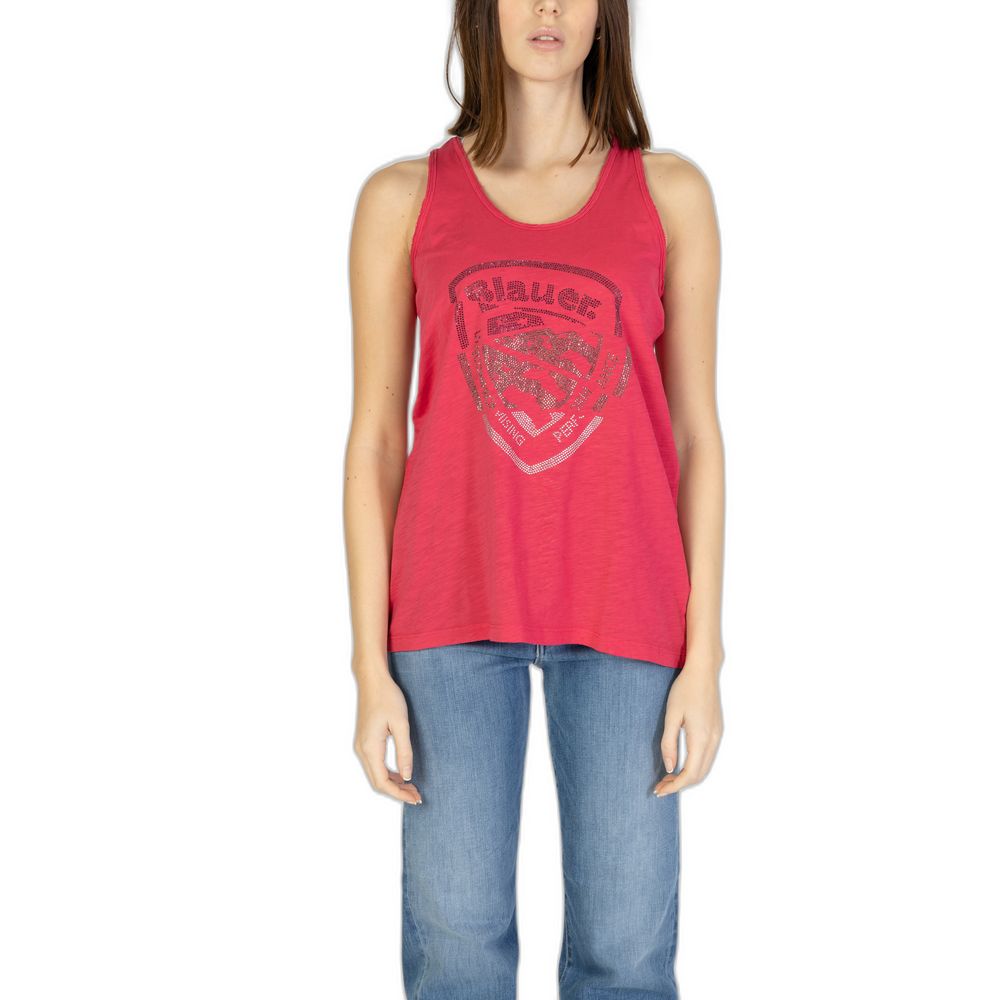 Pink Cotton Tank Tops