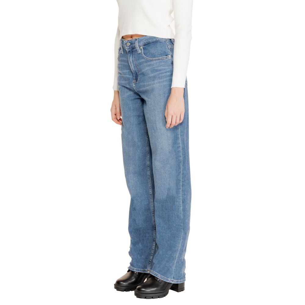 Blue Cotton Relaxed Fit Jeans