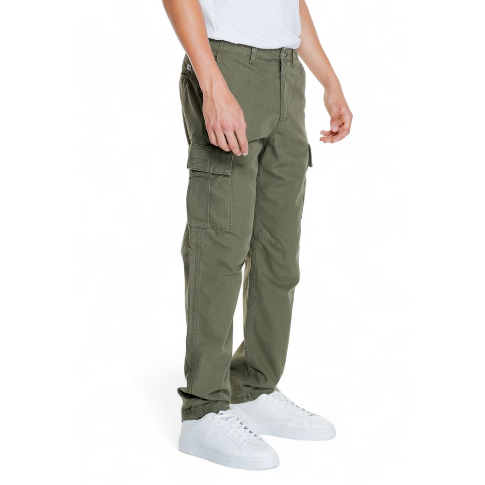 Green Cotton Cargo Pants
