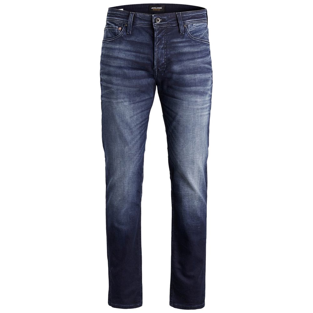 Blue Cotton Relaxed Fit Jeans