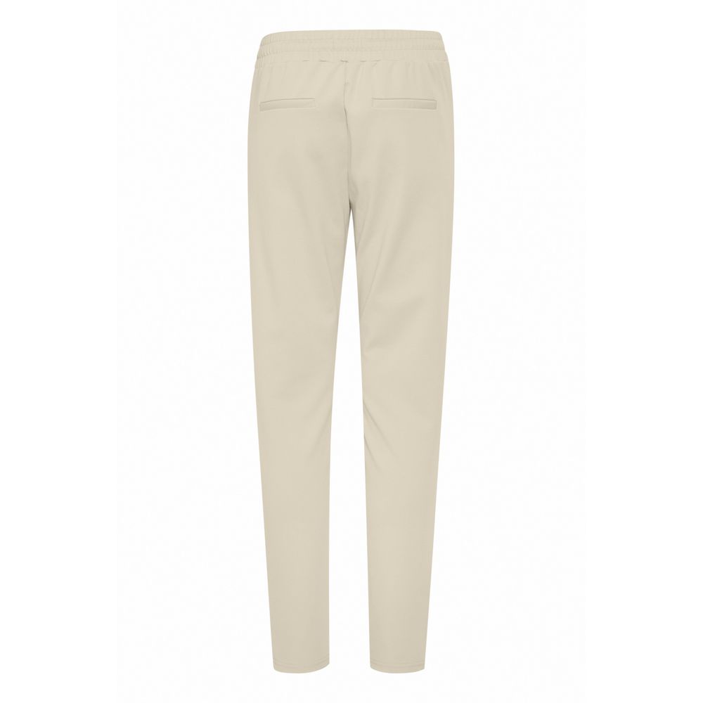 Beige Polyester Pant