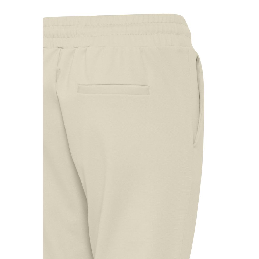 Beige Polyester Pant