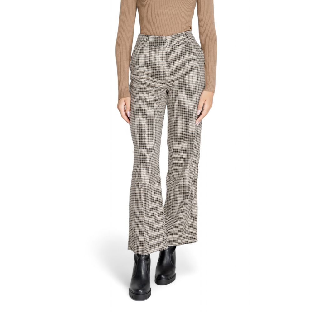 Beige Polyester Pant