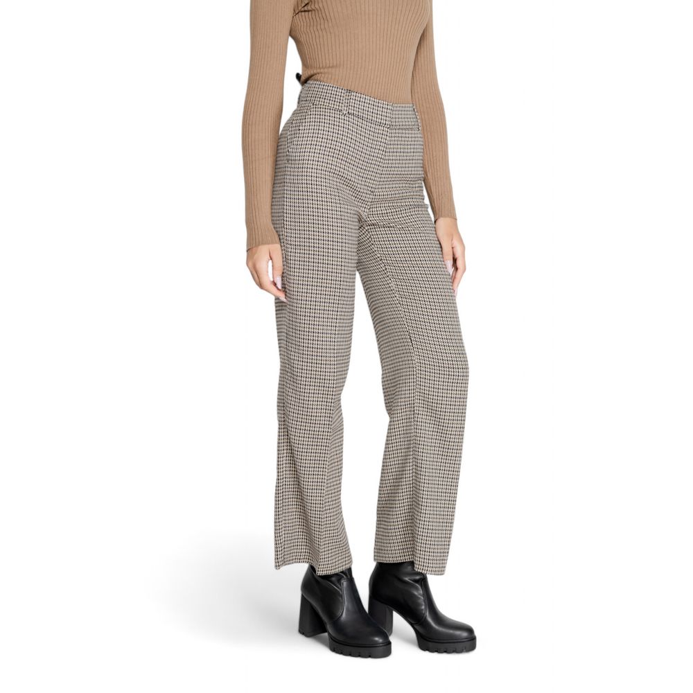 Beige Polyester Pant