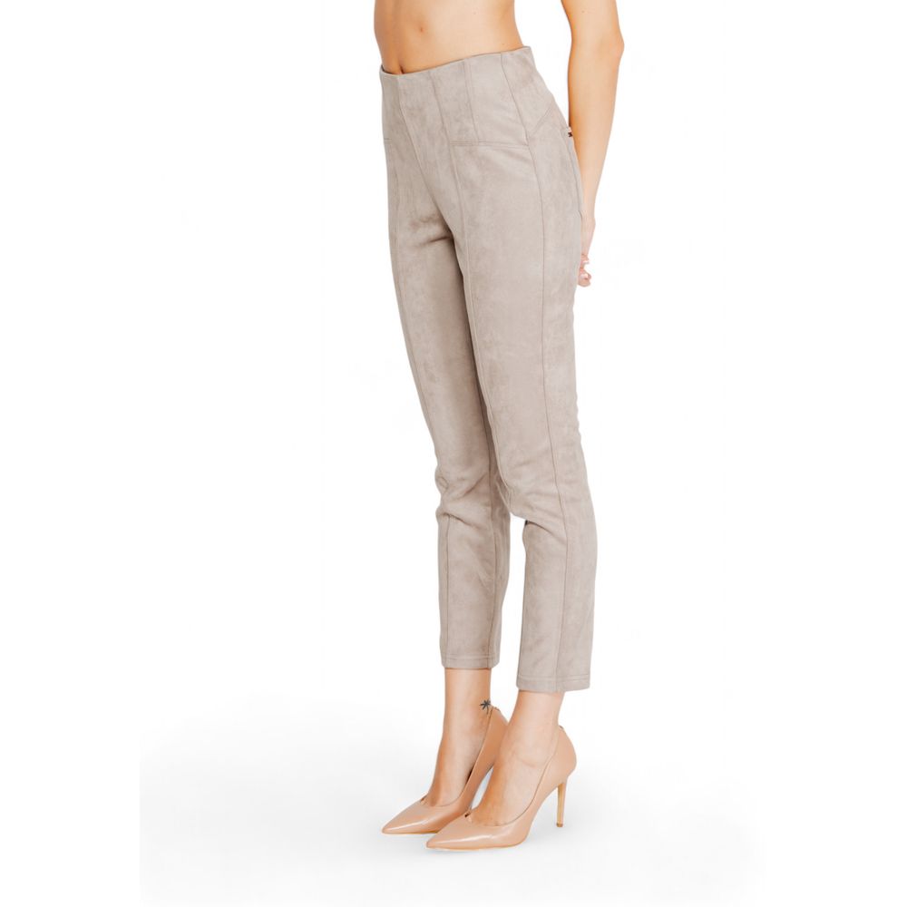 Gray Polyester Leggings