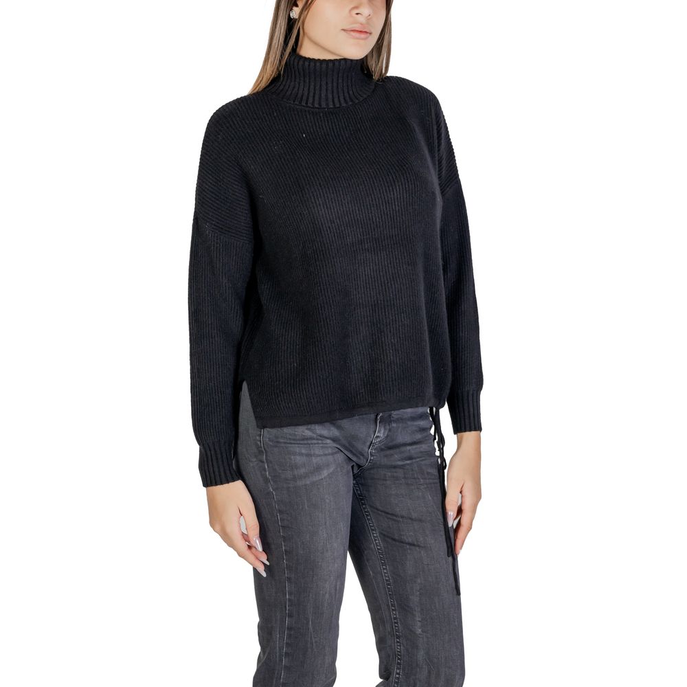 Black Viscose Turtleneck
