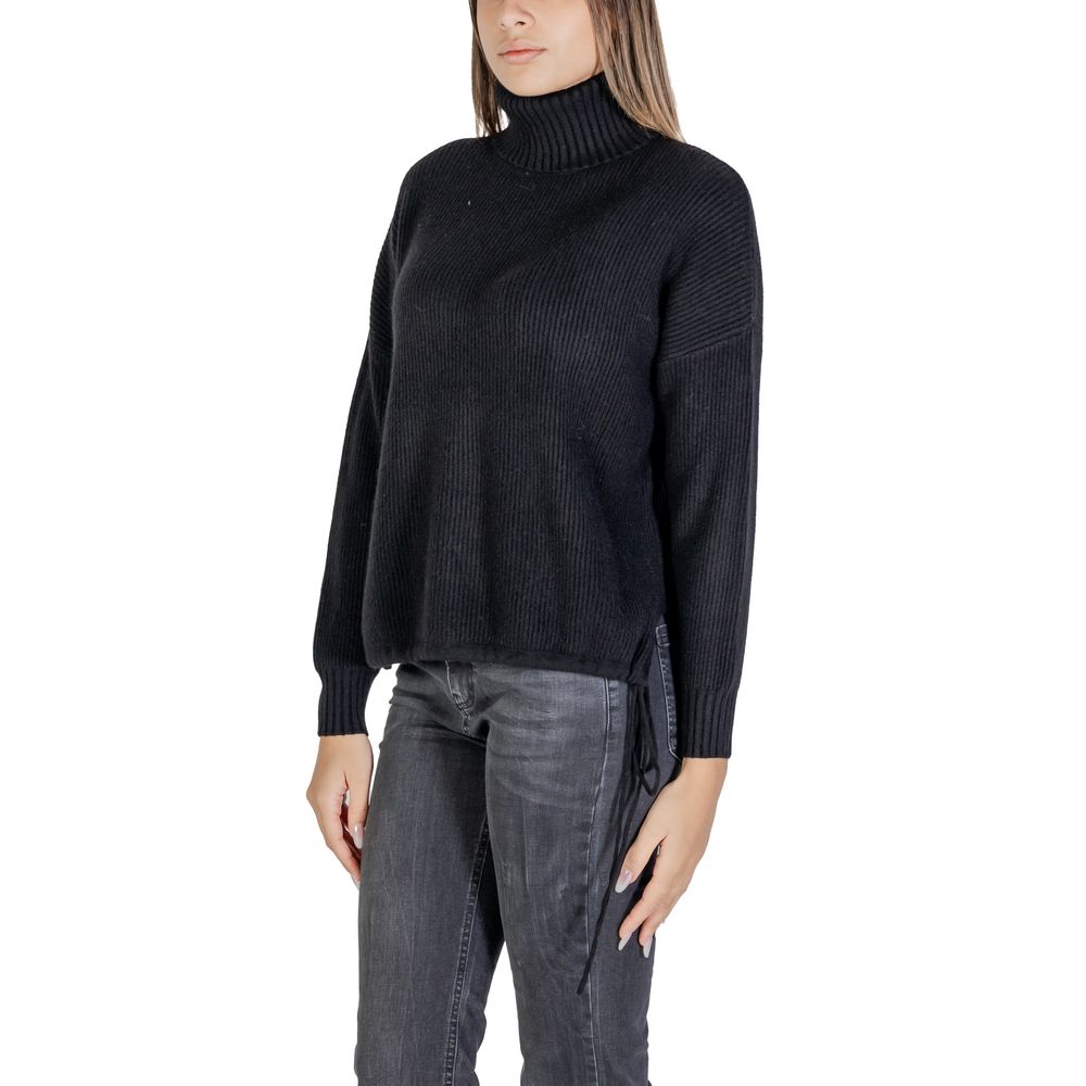 Black Viscose Turtleneck