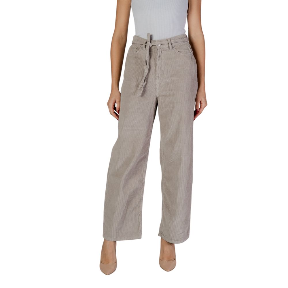 Beige Cotton Pant