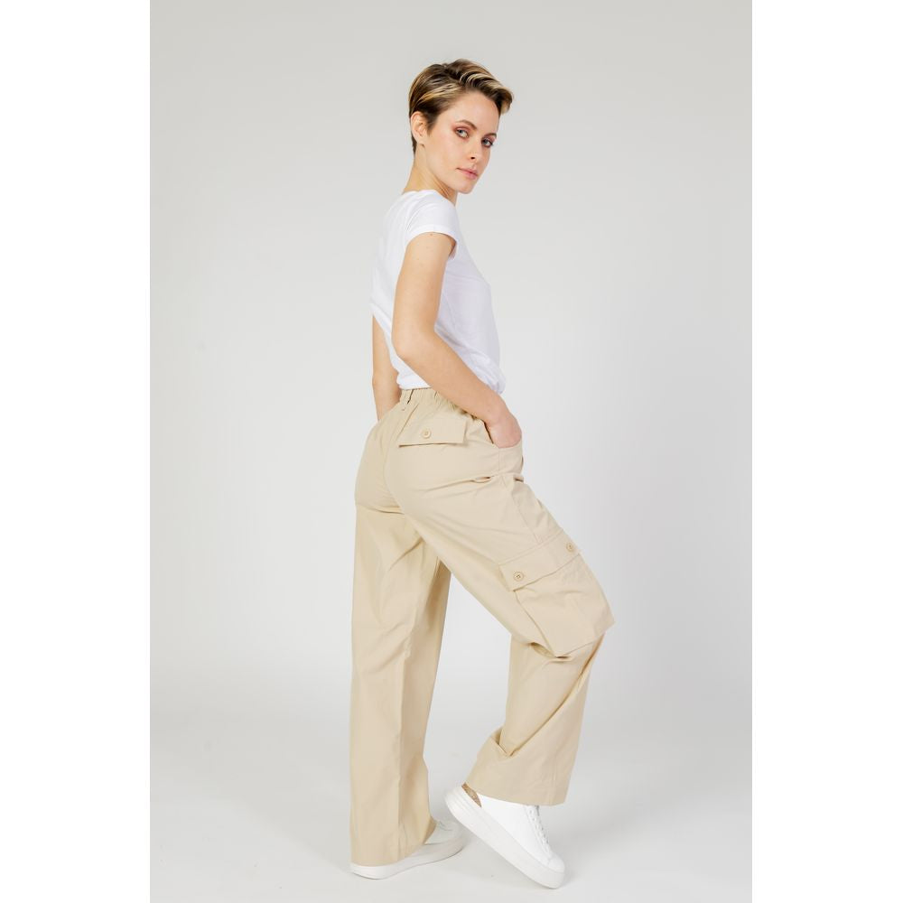 Beige Cotton Pant